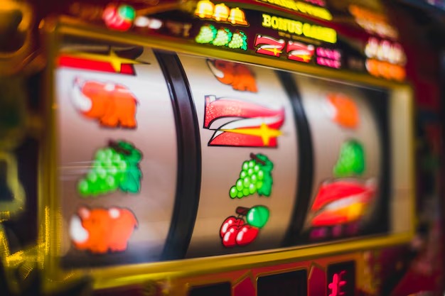 eurotogel togel free-play slot game showing virtual balance and payline display